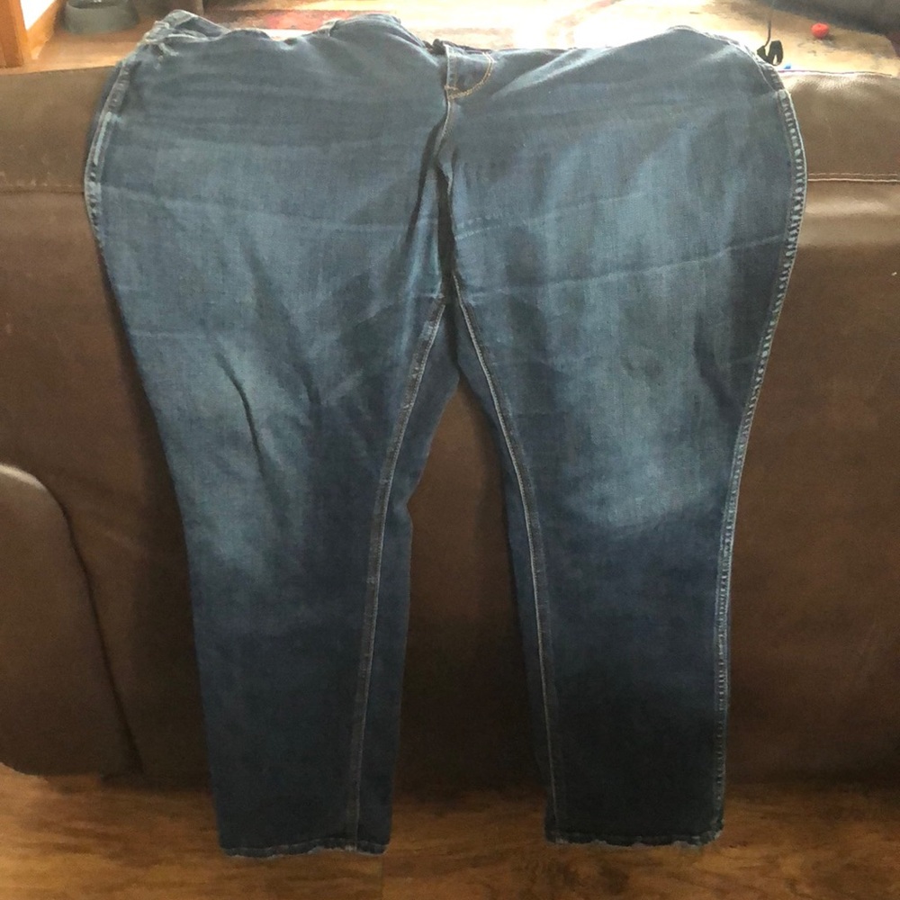 Womens Silver Blue Jeans